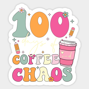 100 Days of Coffee and Chaos Sticker